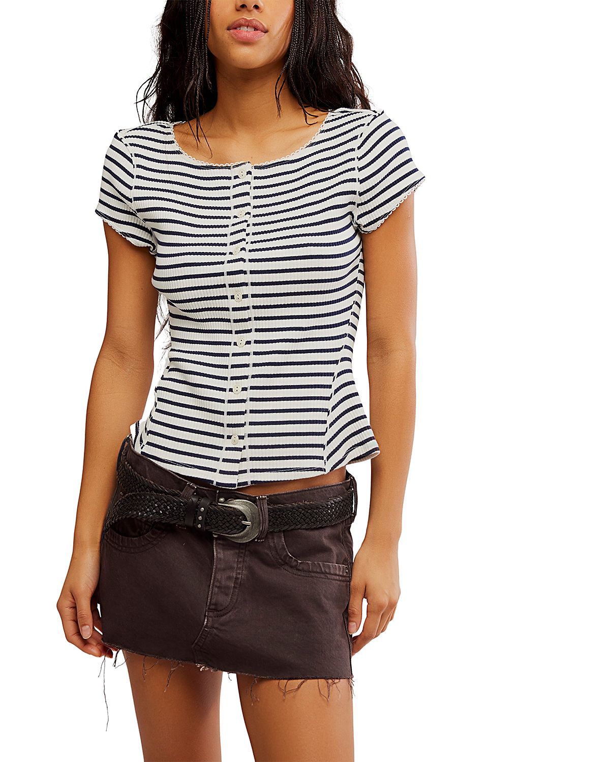 Free People Most Wanted Striped Cardigan