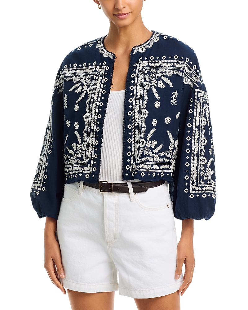 Veronica Beard Drake Embroidered Jacket