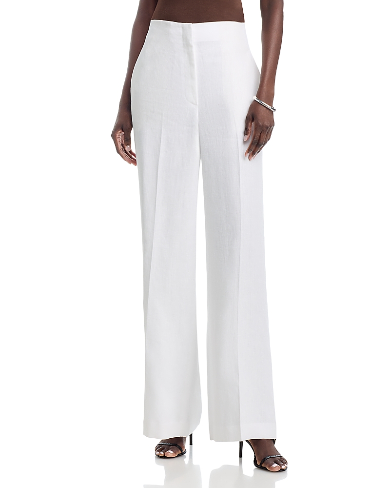 Lafayette 148 New York Thames Linen Wide Leg Pants