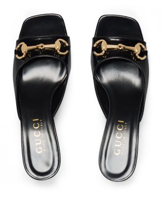 Gucci Women's Signora Horsebit Slide Sandals | Bloomingdale's Shoes