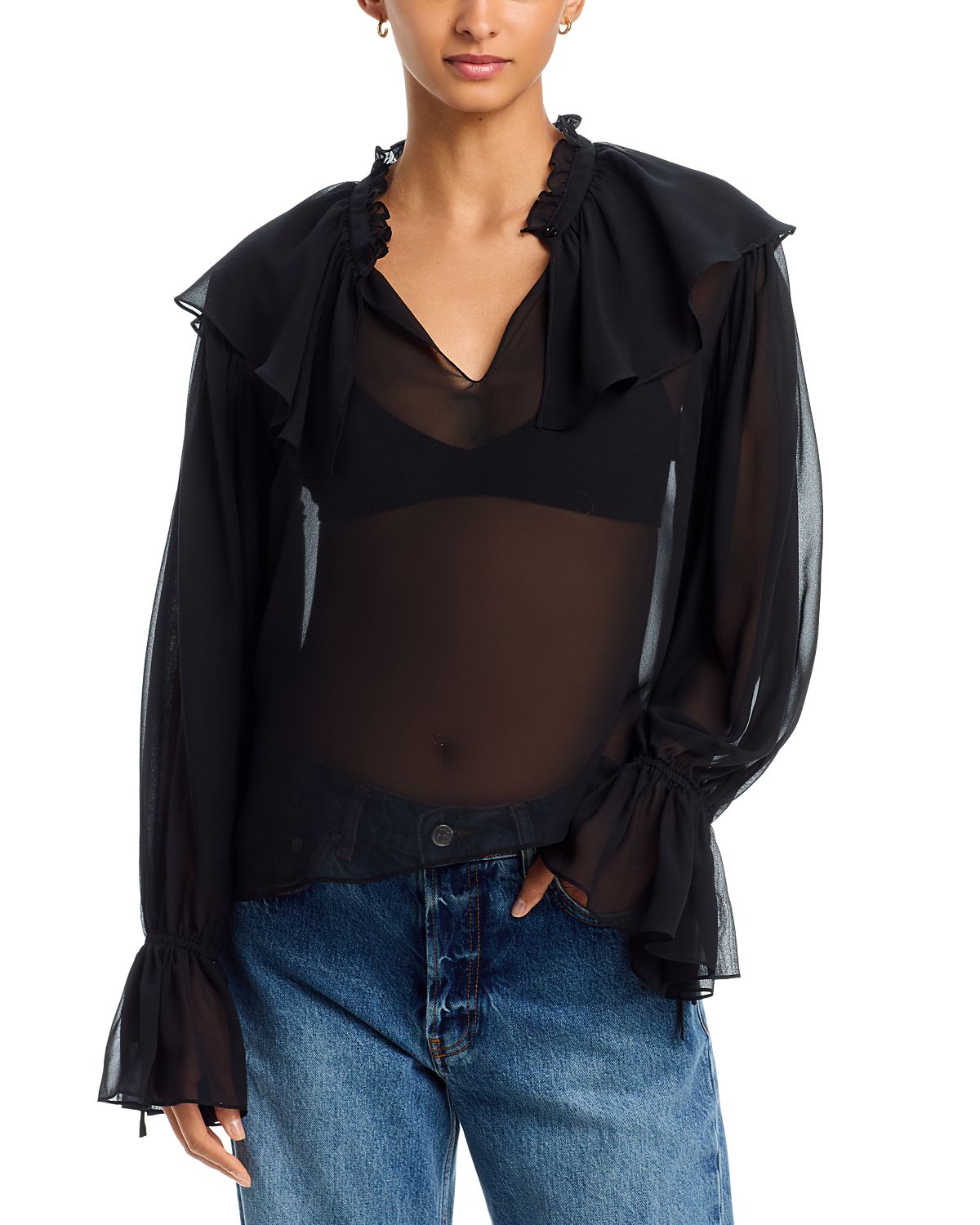 Frame The Silk Soiree Blouse