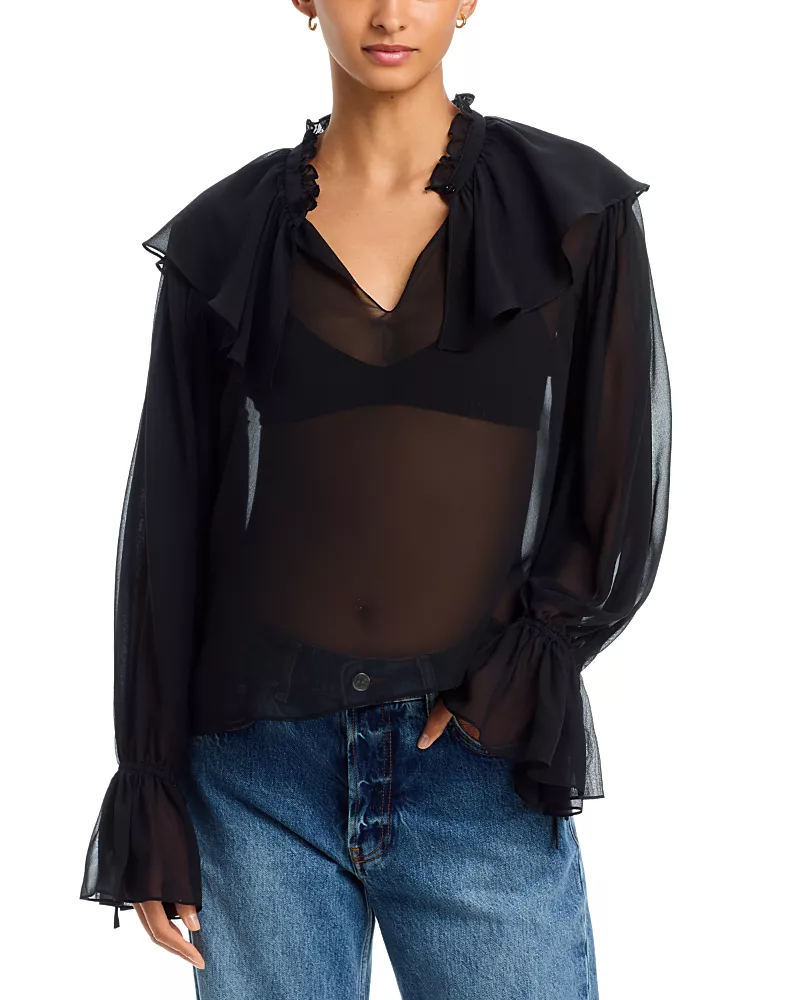 Frame The Silk Soiree Blouse