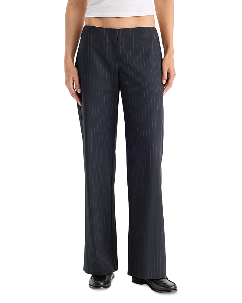 Good American Low Rise Wide Leg Trousers