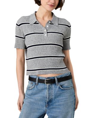 Mason Knit Varsity Stripe Polo Sweater
