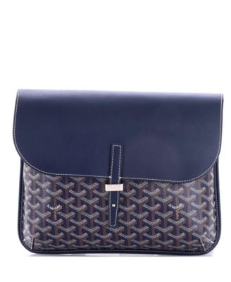   Coursier Messenger Bag Coated Canvas and Leather