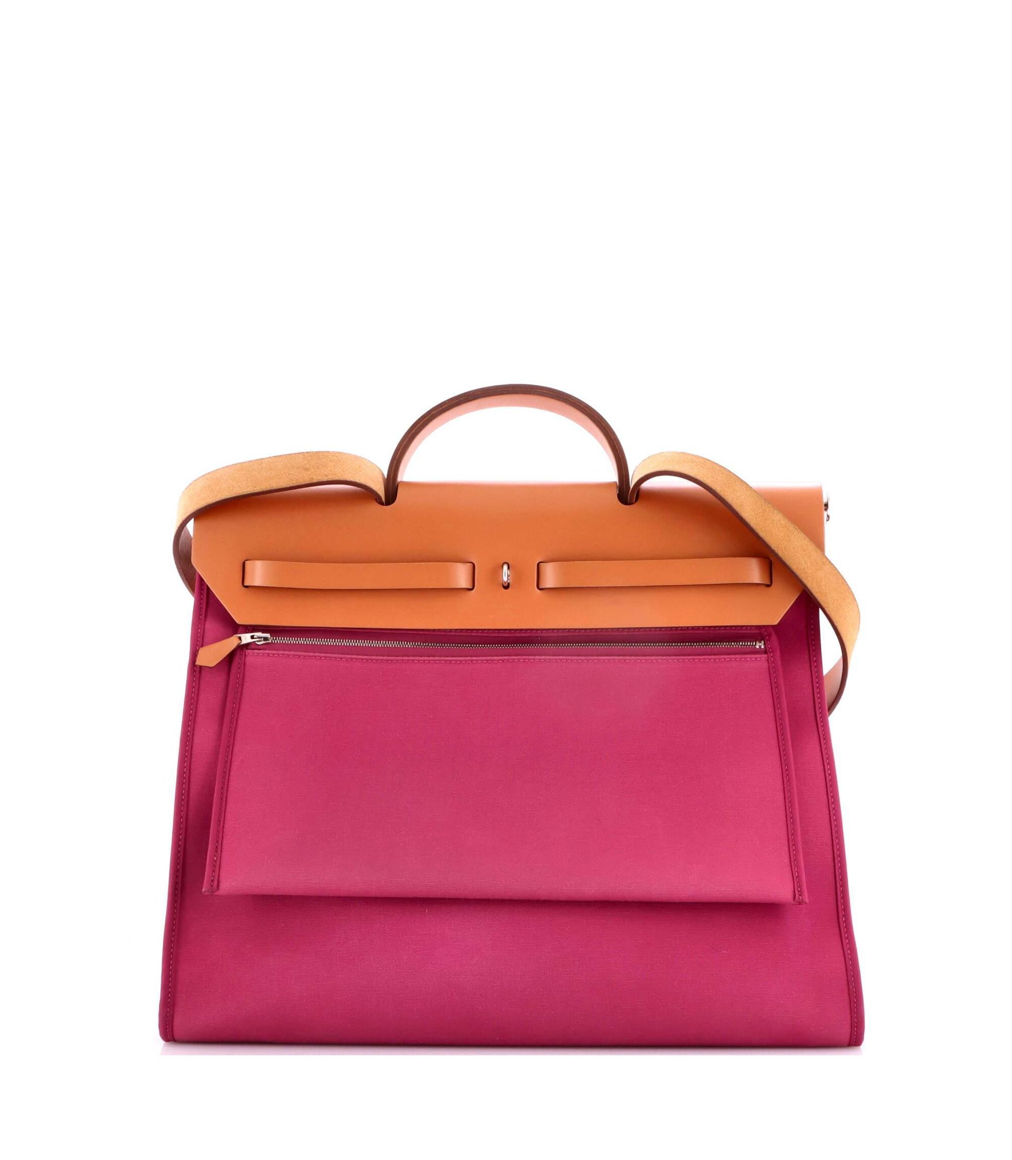 39 Herbag Zip Leather and Toile — Image 4