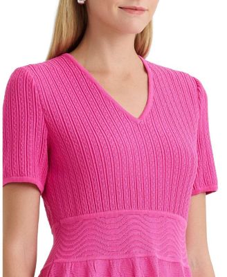 women's light pink strapless dress for valentine's day Ashton Strapless Knit Mini Dress