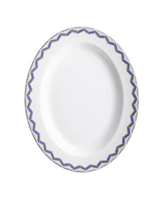  Zig Zag Oval Dish