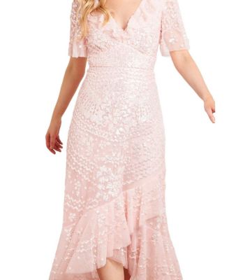 Needle & Thread Anais Sequin Frill Ankle Gown