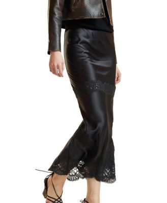  Satin Lace Skirt