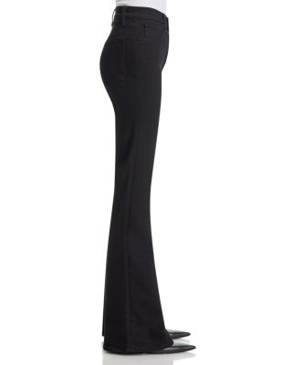 The Flare High Rise Jeans in Black - thumbnail 4