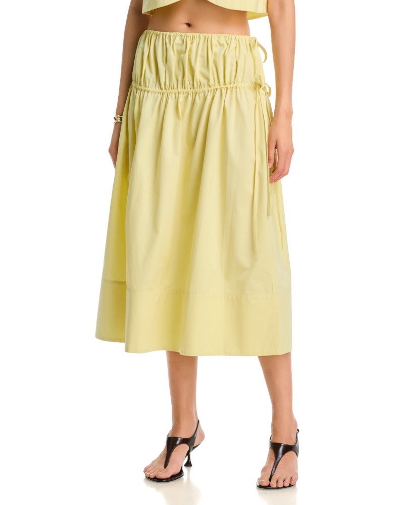 Liberowe Eve Side Tie Skirt in Yellow
