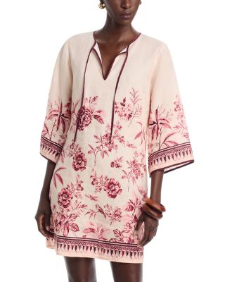 Yvessa Kimono Sleeve Linen Dress