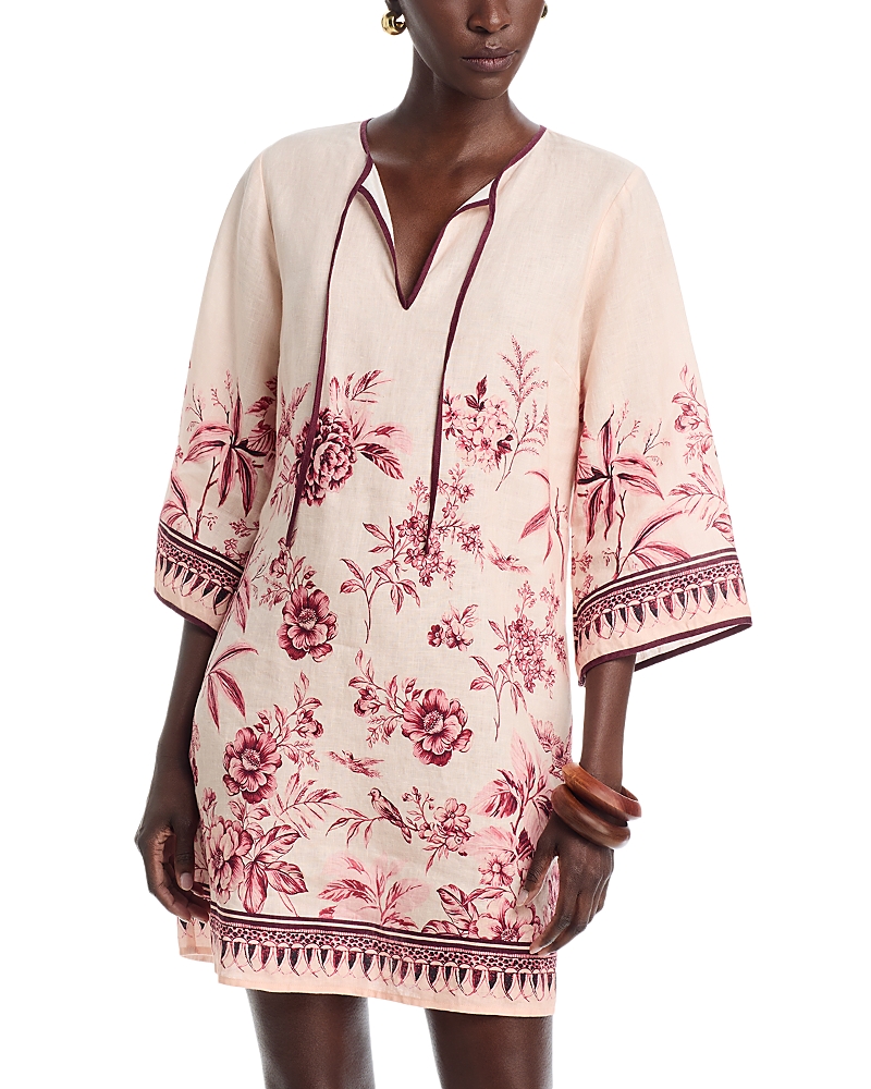 Johnny Was Yvessa Kimono Sleeve Linen Dress