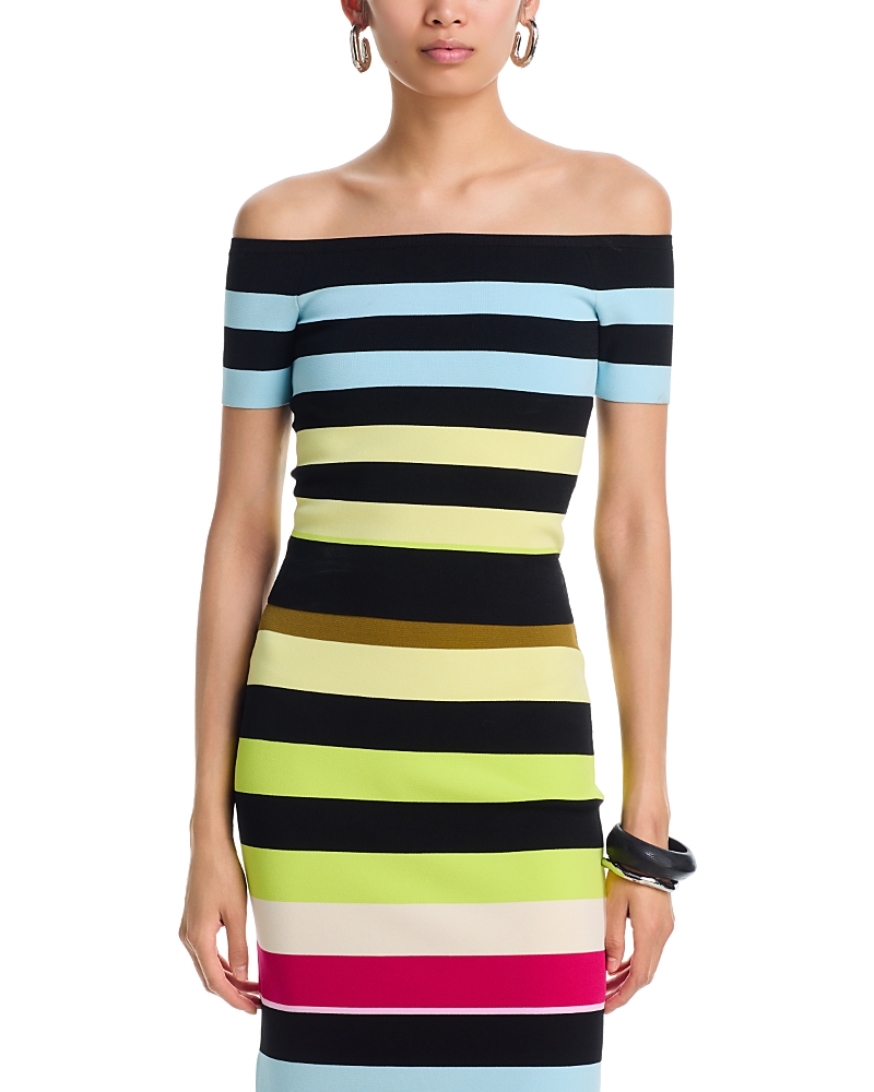 Christopher John Rogers Bodycon Off The Shoulder Top