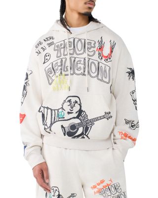 True Religion Cinch Logo Graphic Pullover Hoodie