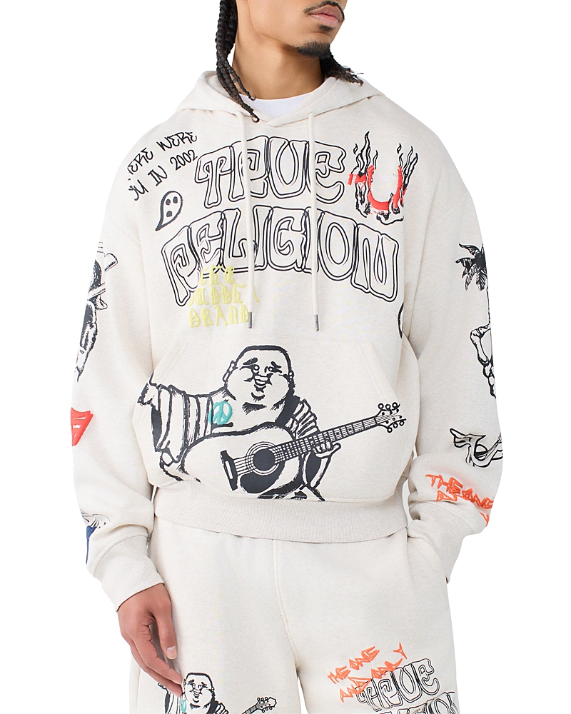 True Religion Cinch Logo Graphic Pullover Hoodie