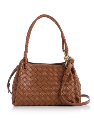 Parachute Intrecciato Leather Shoulder Bag