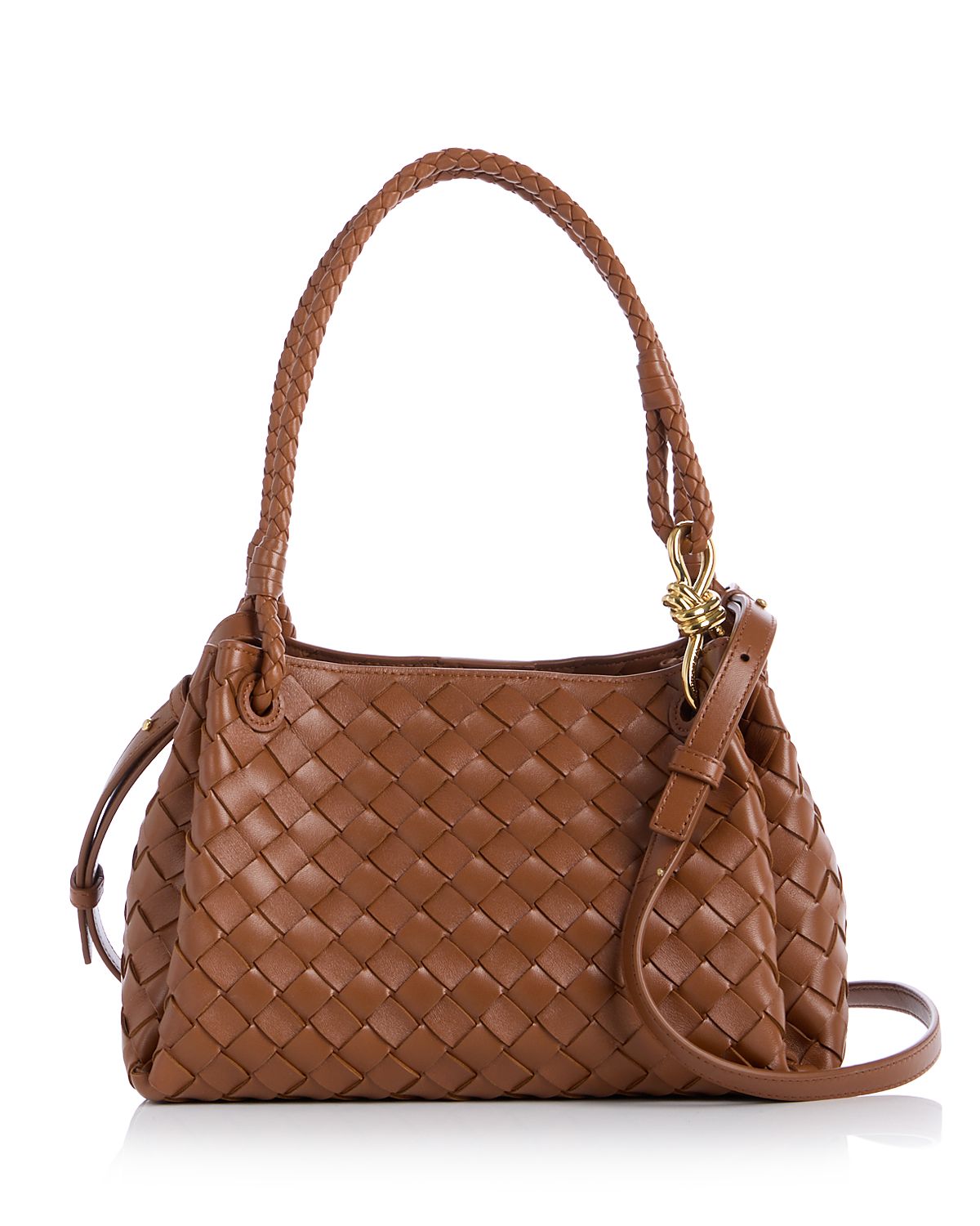Bottega Veneta Parachute Leather Top Handle Bag