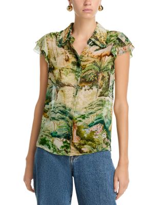 Martel Flutter Sleeve Blouse