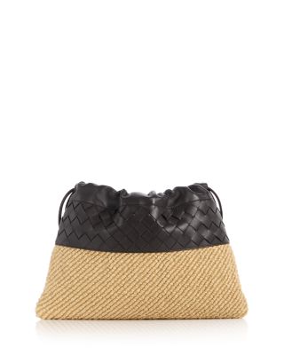Dustbag Intrecciato Leather & Raffia Shoulder Bag
