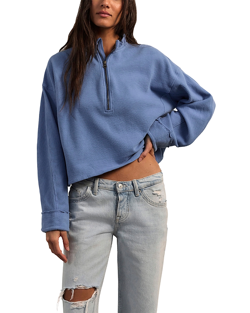 Free People Celeste Quarter Zip Sweatshirt
