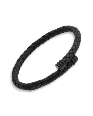 Flexible Braided Leather Bracelet