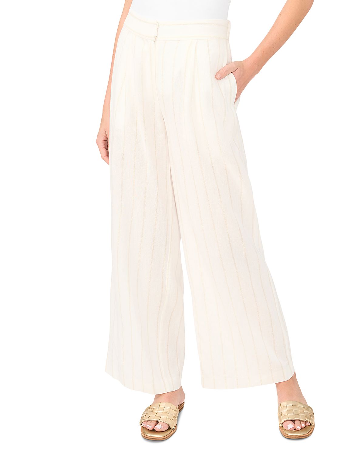 Vince Camuto Pleat Front Wide Leg Pants