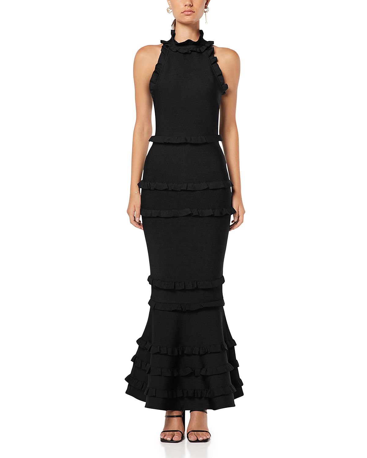 Elliatt High Neck Bodycon Full Length Dress