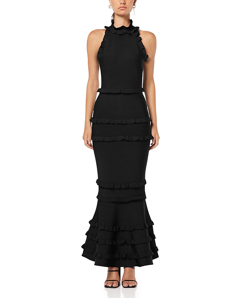 Elliatt High Neck Bodycon Full Length Dress