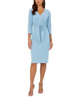 adrianna papell women's knit crepe tiered sleeve dress Adrianna Papell Knit Crepe Tiered Sleeve Dress