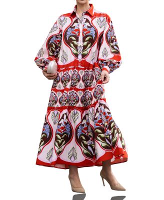  Melania Printed Maxi Dress