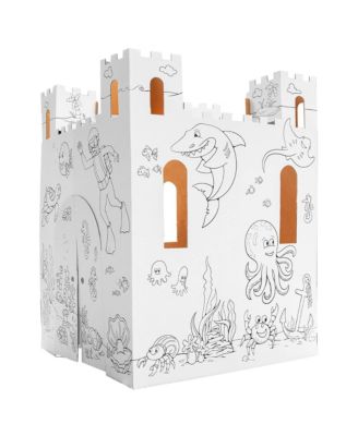  Blank Cardboard Sand Castle Craft Kit, Ages 3+