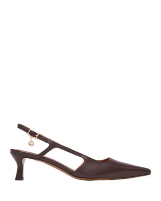 Women's Leather Slingback Pumps