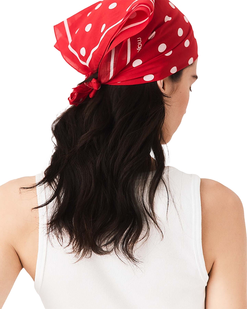 Maje Polka Dot Cotton Bandana