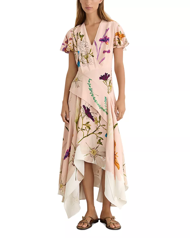 Reiss x Nybg SS26 Short Sleeve Floral Dress