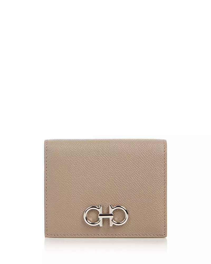 Ferragamo Gancini Compact Leather Bifold Wallet