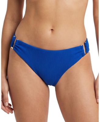 Change of Scenery Layla U-Bar Trim Textured Lowrise Hipster Bikini Bottom