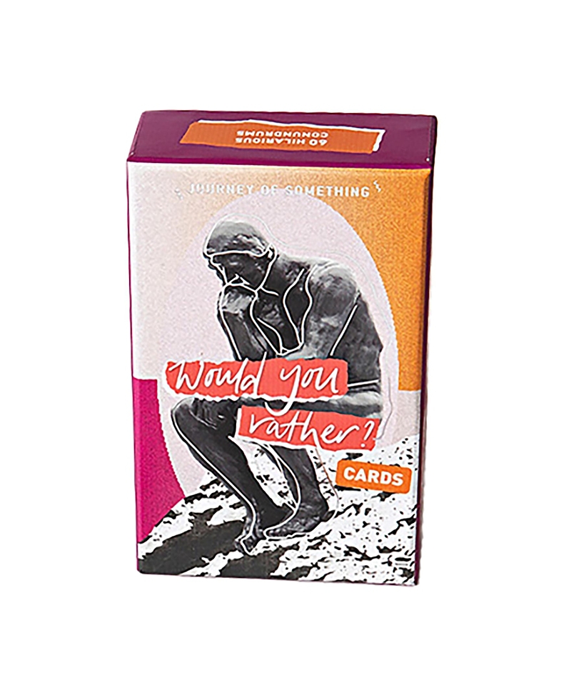 Journey of Something Would You Rather Cards 60 Funny Conundrums Party Game, Ages 14+