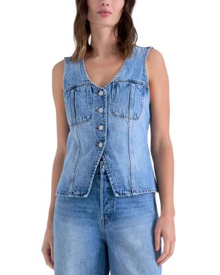 Gia Cotton Denim Vest