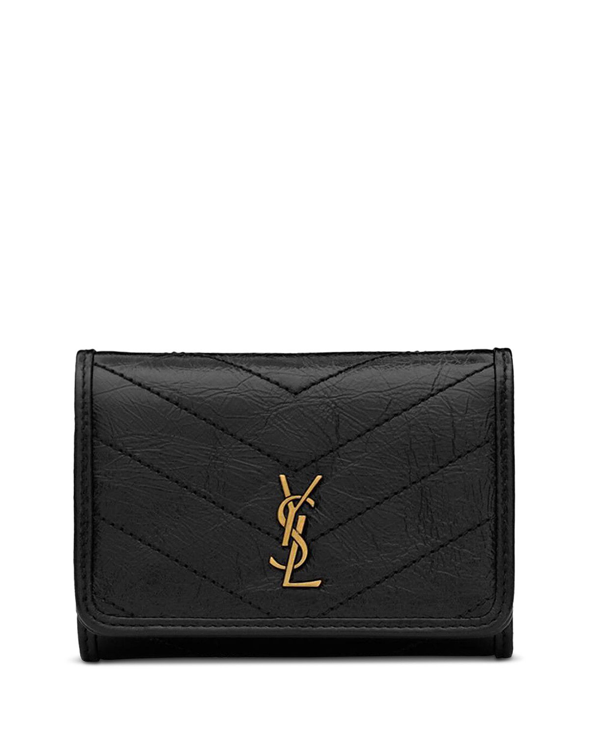 Saint Laurent Niki Slim Tri-Fold Wallet