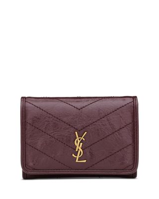 Saint Laurent Niki Slim Tri-Fold Wallet