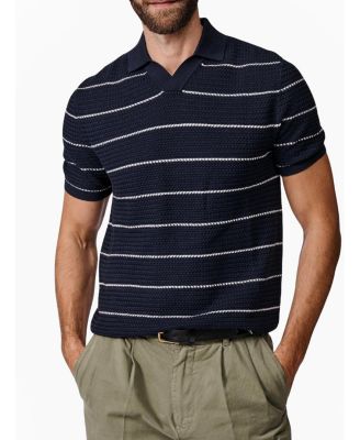  Alford Textured Cotton Polo Shirt