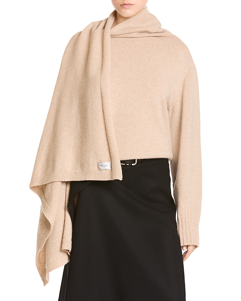 The Attico Wool Attached Scarf Sweater