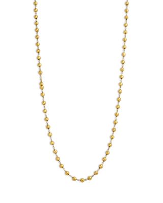 Bead Link Chain Necklace in 14K Yellow Gold, 18"