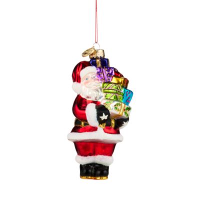 Santa Carrying Gifts Ornament - Exclusive