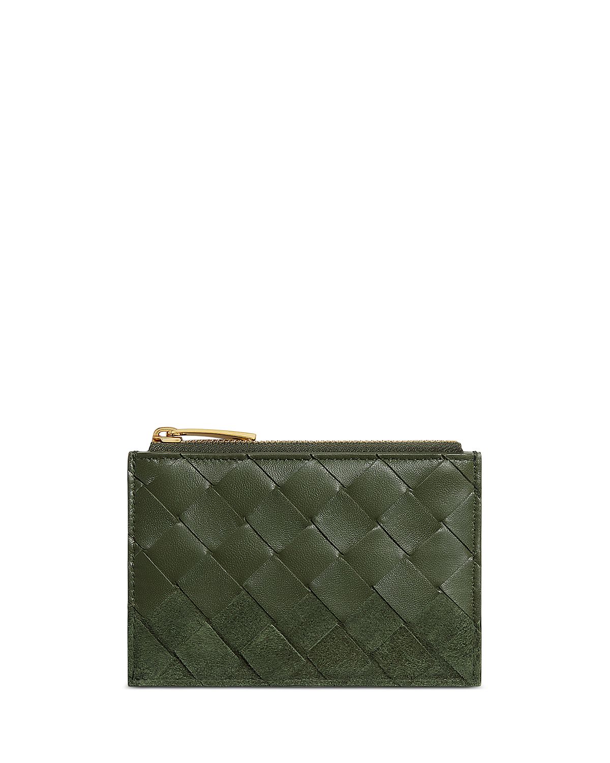 Bottega Veneta Intrecciato Leather Zip Card Case