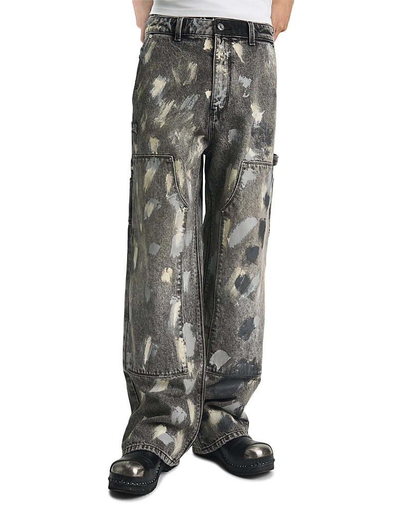 RtA Straight Fit Paint Splotch Carpenter Pants