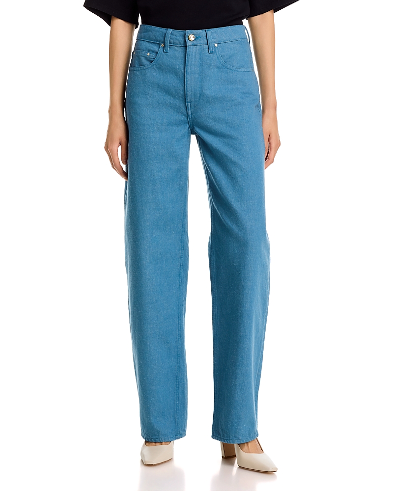 Ossou Rider Straight Leg Jeans in Cove Wash