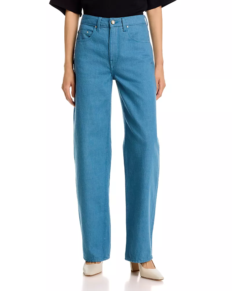Ossou Rider Straight Leg Jeans in Cove Wash